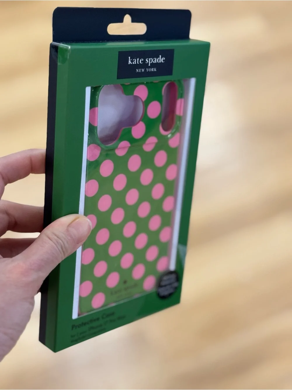 kate spade Green & Pink Polka Dot Protective Phone Case 17 pro max